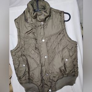 Dollhouse Olive Quilted Vest